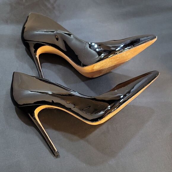 SCHUTZ LOU POINTED TOE LEATHER WOMEN"S HIGH HEEL STILETTOS PUMP - Picture 11 of 13